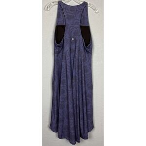 Krimson Klover Racerback Dress L Indigo Sleeveless Jersey Builtin Bra Stretch